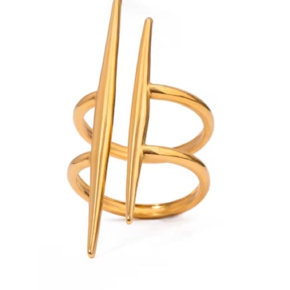 Gold Double Band Ring